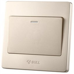 公牛G07K134Y香槟金一开三控开关 86型面板智能家居新选择